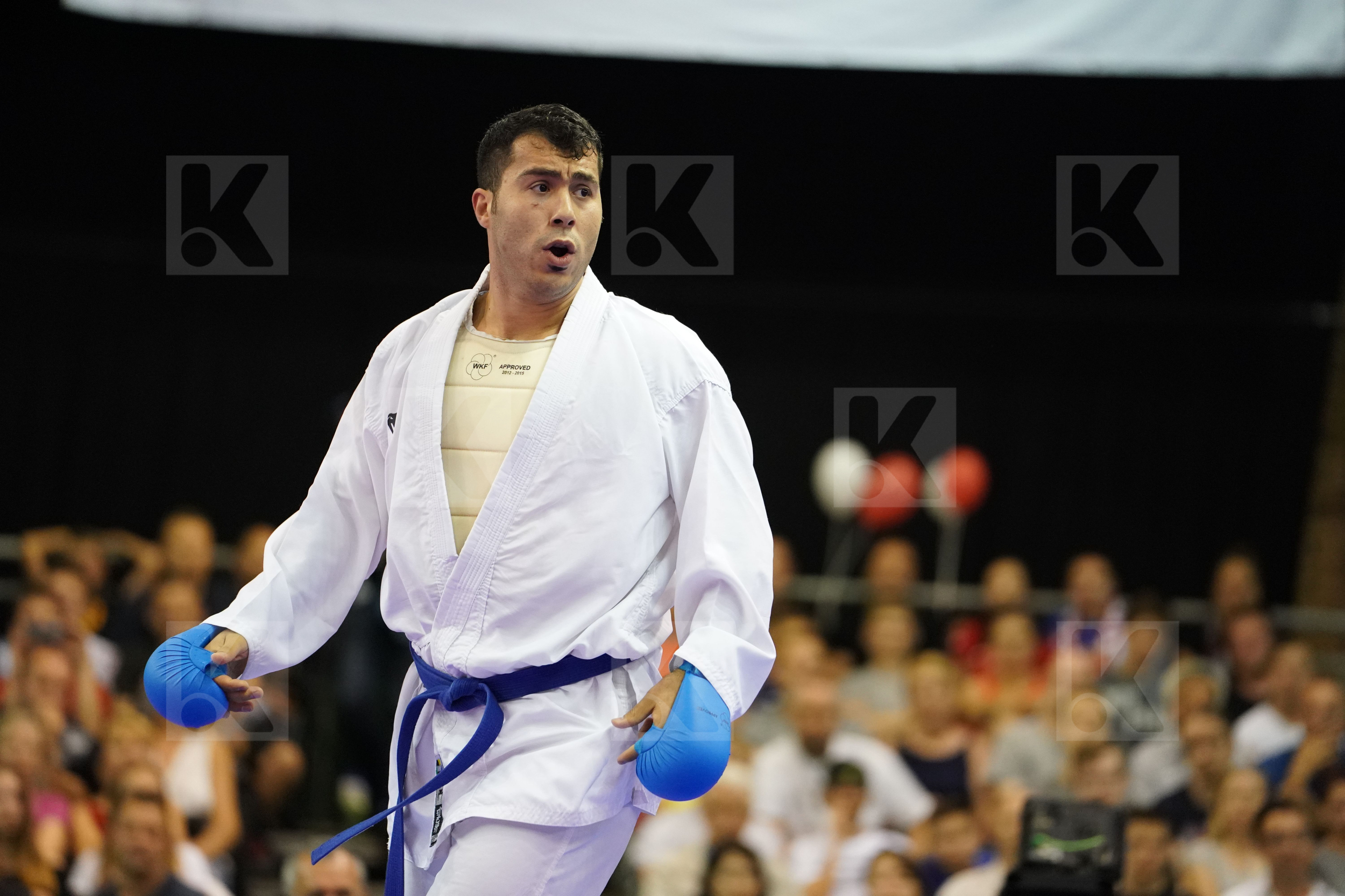 Ganjzadeh Sajad Gold match Iran Islamic Republic of Japan Kagawa Hideyoshi Male Kumite +84kg